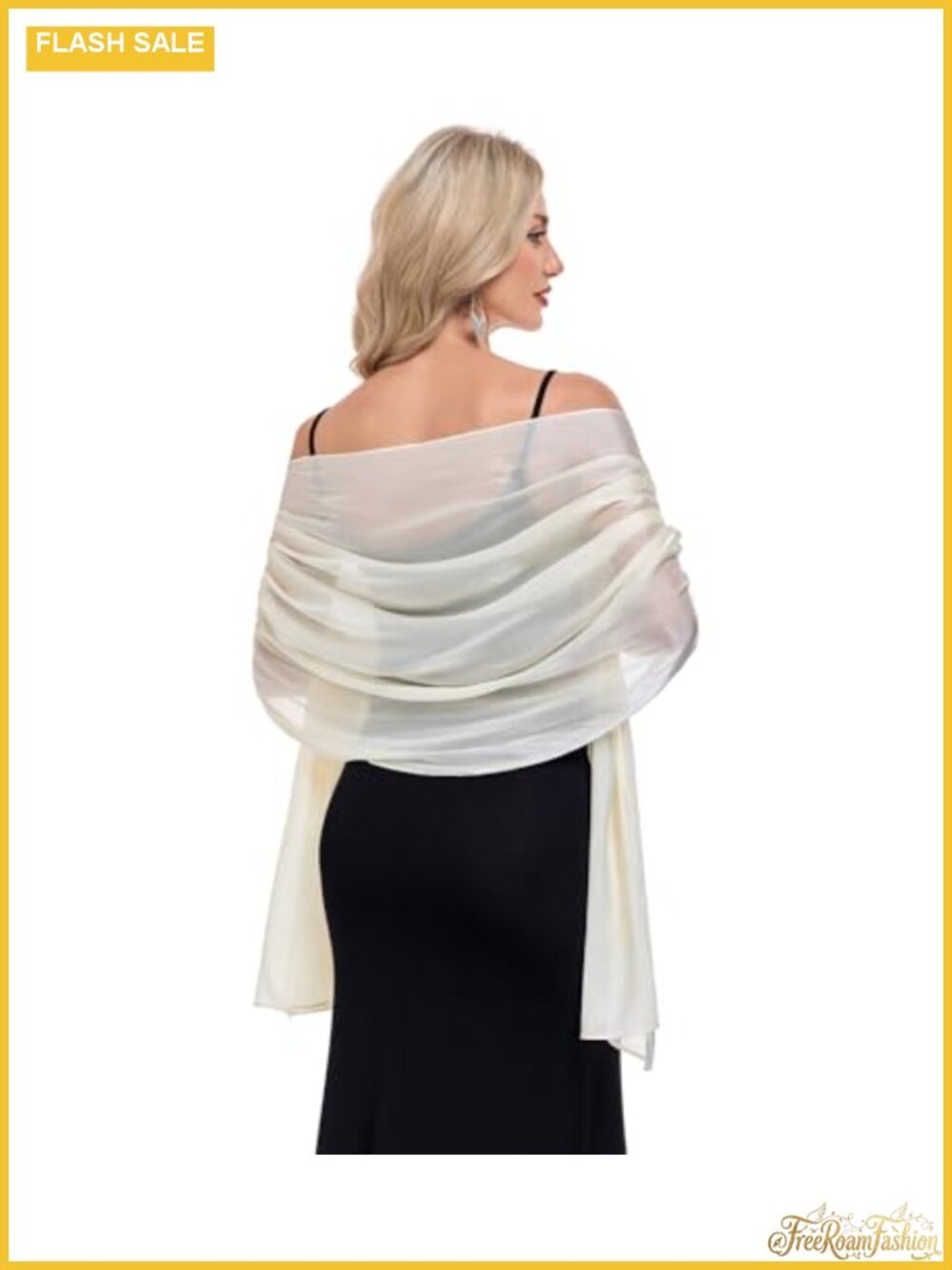Women's Shawl Wrap Evening Dress Wedding Bridal Scarf 100% Polyester